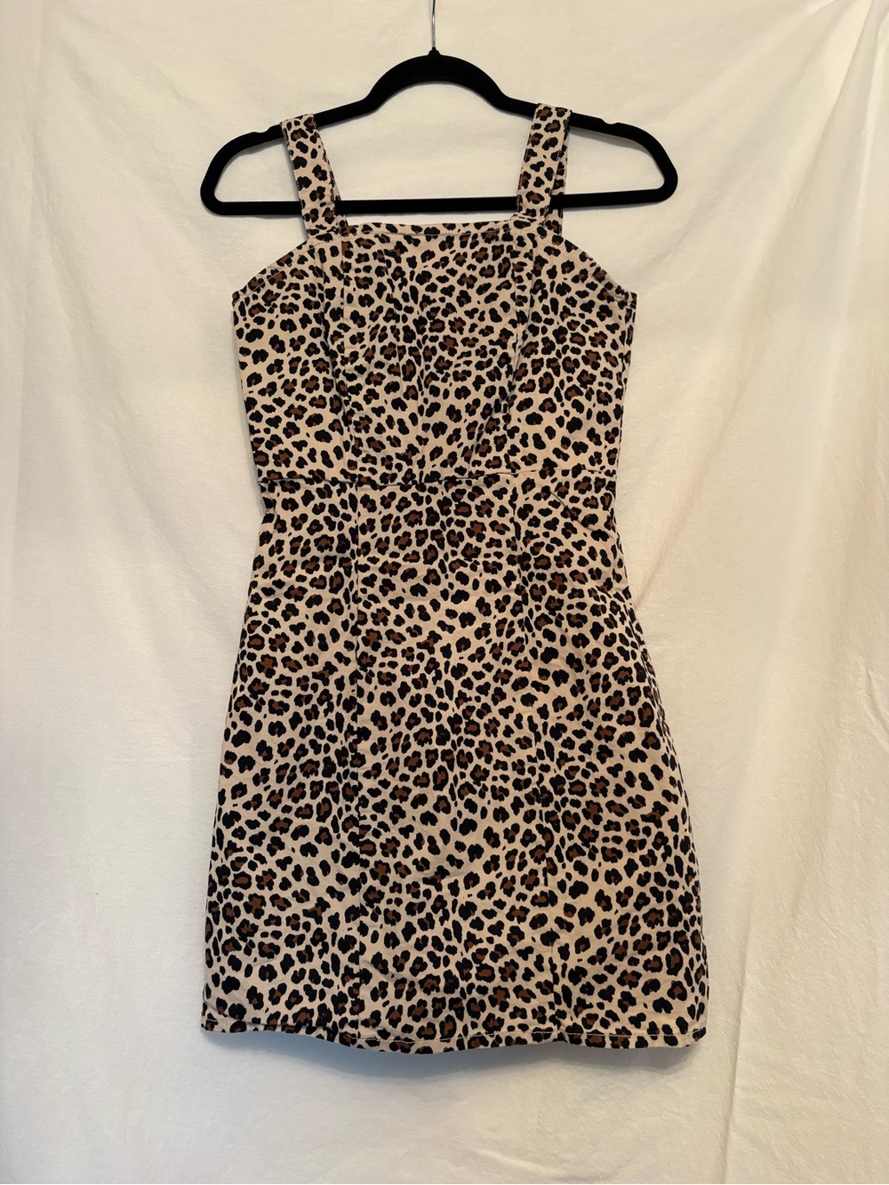 Arizona Jean Company Leopard-Print Mini Dress in Beige and Brown
